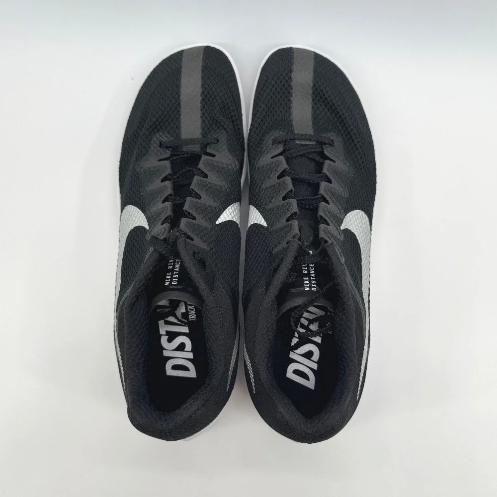 Nike Zoom Rival Track & Field Distance Black White Spikes DC8725-001‎ Men's Sz 9